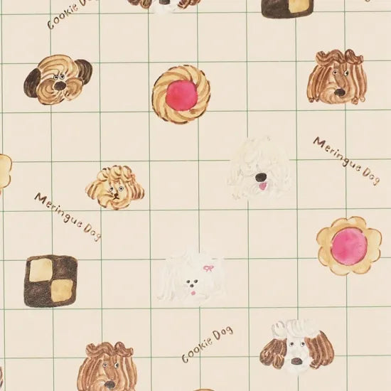 Cookie & Meringue Dog Postcard · Paper Message