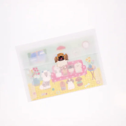 Omekashi Dog's Room Postcard · Paper Message