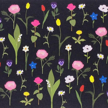 Flower Field at Night Postcard · Paper Message