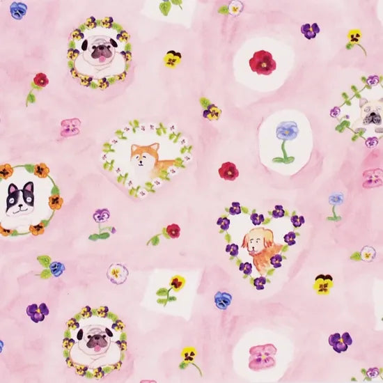 Pansy & Dogs Postcard · Paper Message