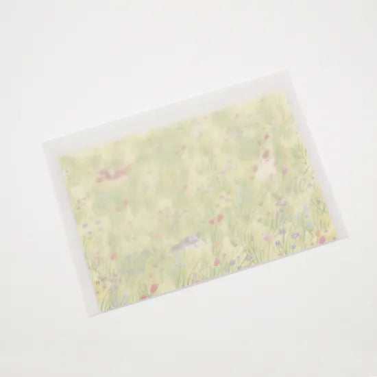 Dog in Field Postcard · Paper Message