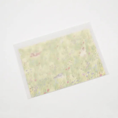 Dog in Field Postcard · Paper Message