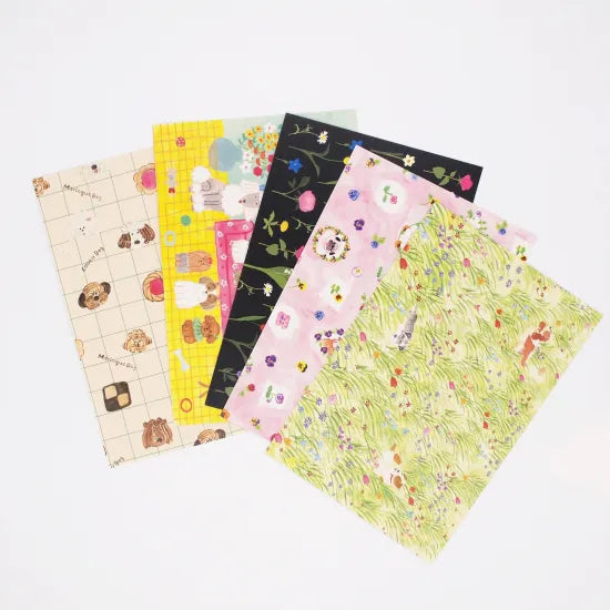 Dog in Field Postcard · Paper Message
