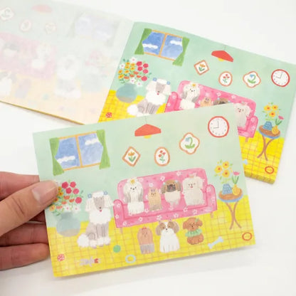 Dressed-Up Dog's Room Memo Pad · Paper Message