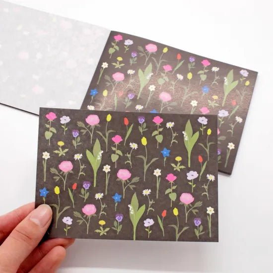 Nighttime Flower Field Memo Pad · Paper Message