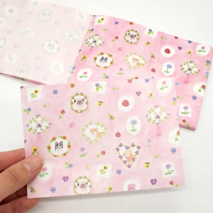Pansies & Dogs Memo Pad · Paper Message