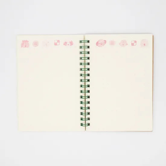 Cookie & Meringue Dog A6 Ring Notebook · Paper Message