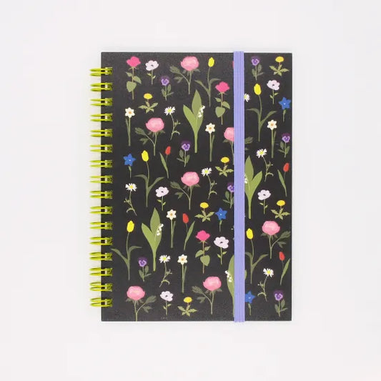 Night Flower Garden A6 Ring Notebook · Paper Message
