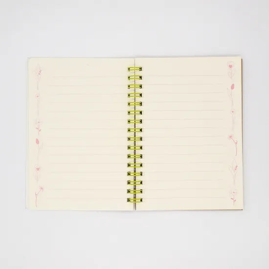 Night Flower Garden A6 Ring Notebook · Paper Message