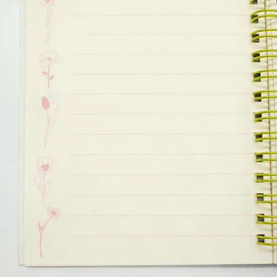 Night Flower Garden A6 Ring Notebook · Paper Message