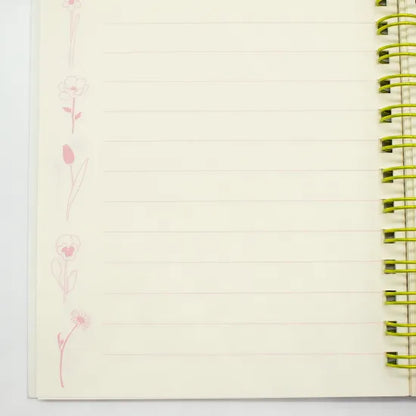 Night Flower Garden A6 Ring Notebook · Paper Message