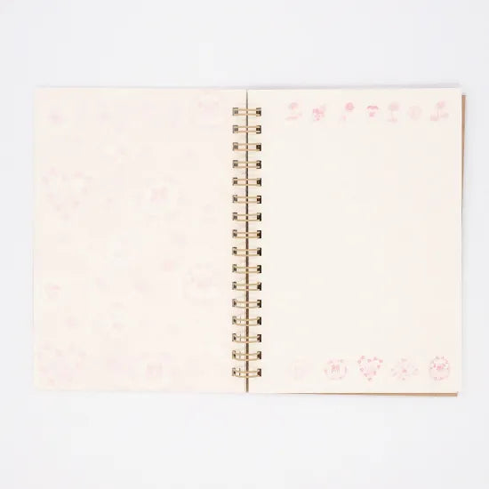 Pansies & Dogs A6 Ring Notebook · Paper Message