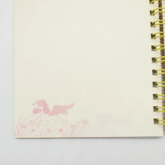 Dogs in the Meadow A6 Ring Notebook · Paper Message