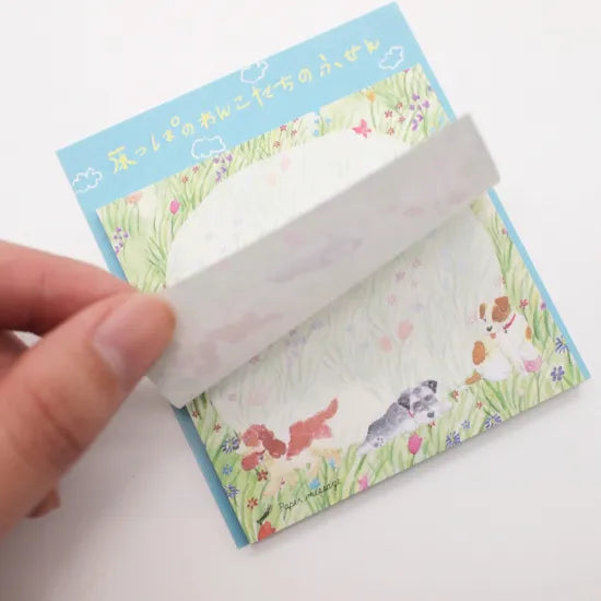 Dogs in the Meadow Square Sticky Notes · Paper Message