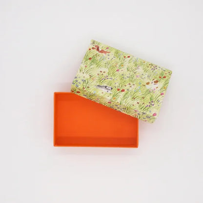 Dogs in the Meadow Business Card Size Gift Box · Paper Message