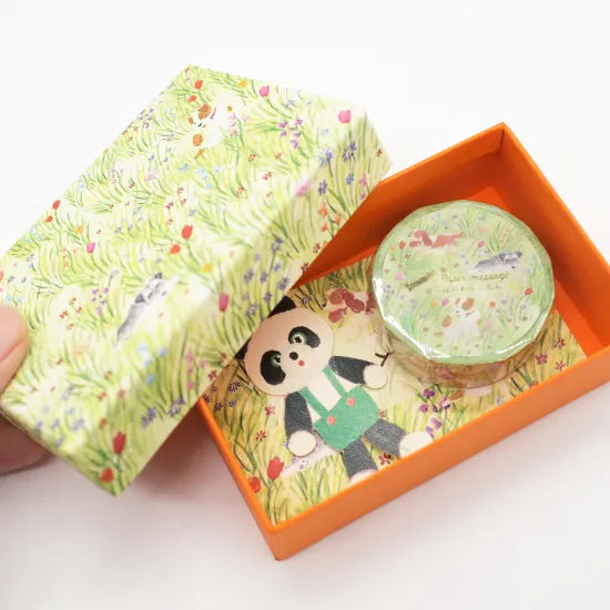 Dogs in the Meadow Business Card Size Gift Box · Paper Message