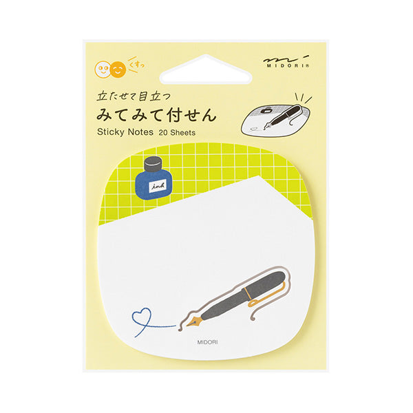 Fountain Pen Pop-up Sticky Notes · Midori