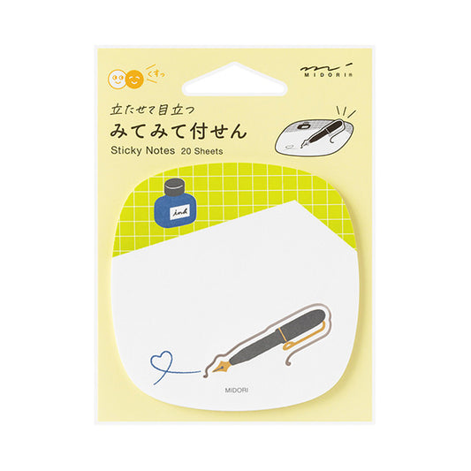 Fountain Pen Pop-up Sticky Notes · Midori