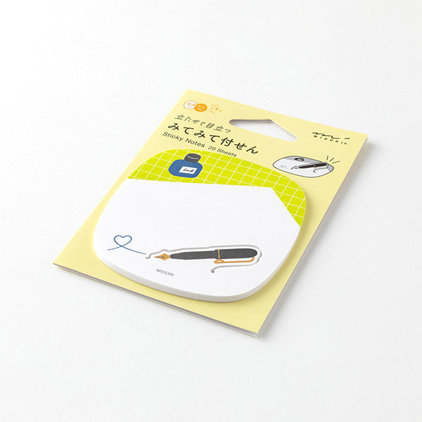 Fountain Pen Pop-up Sticky Notes · Midori