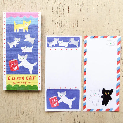 C is for Cat & The Good Dogs Reiko Tada One Line Sticky Notes · Cozyca
