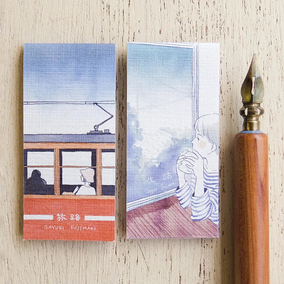 Travel & Life Sayuri Fujimaki One Line Sticky Notes · Cozyca