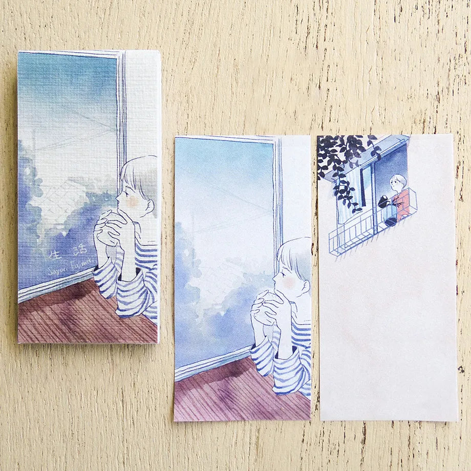 Travel & Life Sayuri Fujimaki One Line Sticky Notes · Cozyca