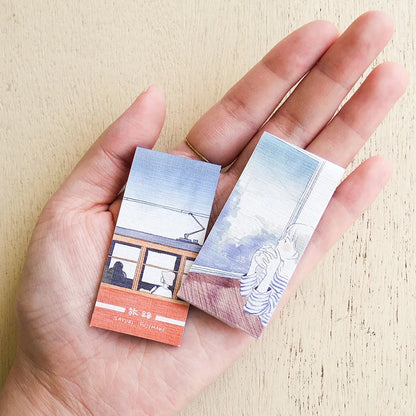 Travel & Life Sayuri Fujimaki One Line Sticky Notes · Cozyca