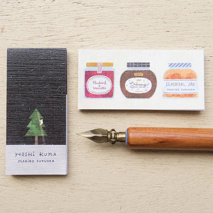 Seasonal Jar & Hoshikuma Mariko Fukuoka One Line Sticky Notes · Cozyca