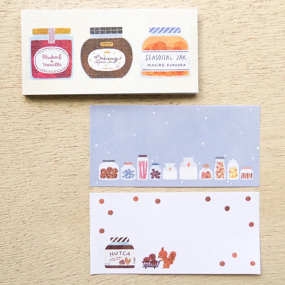 Seasonal Jar & Hoshikuma Mariko Fukuoka One Line Sticky Notes · Cozyca