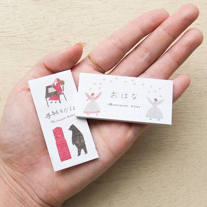 "I'm going to write a letter" & Flower Necktie One Line Sticky Notes · Cozyca