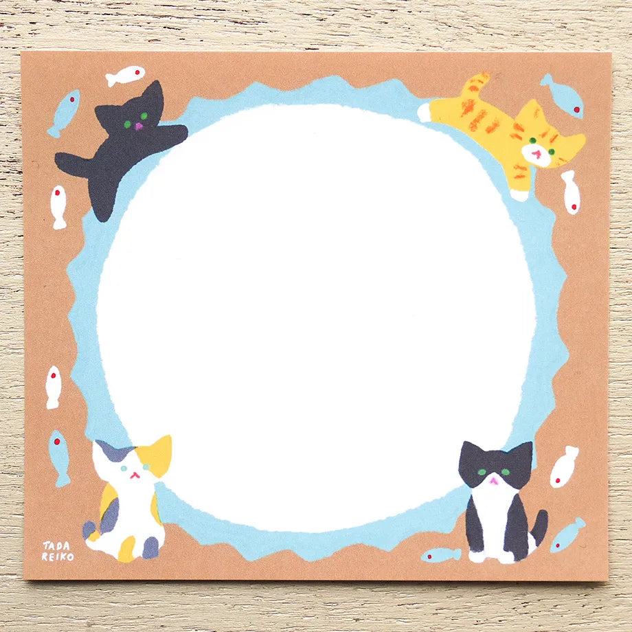 Cat's Life Reiko Tada Memo Pad · Cozyca