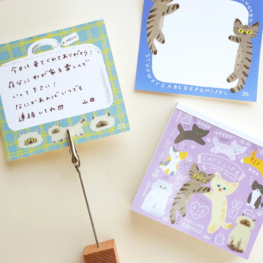 Cat's Life Reiko Tada Memo Pad · Cozyca