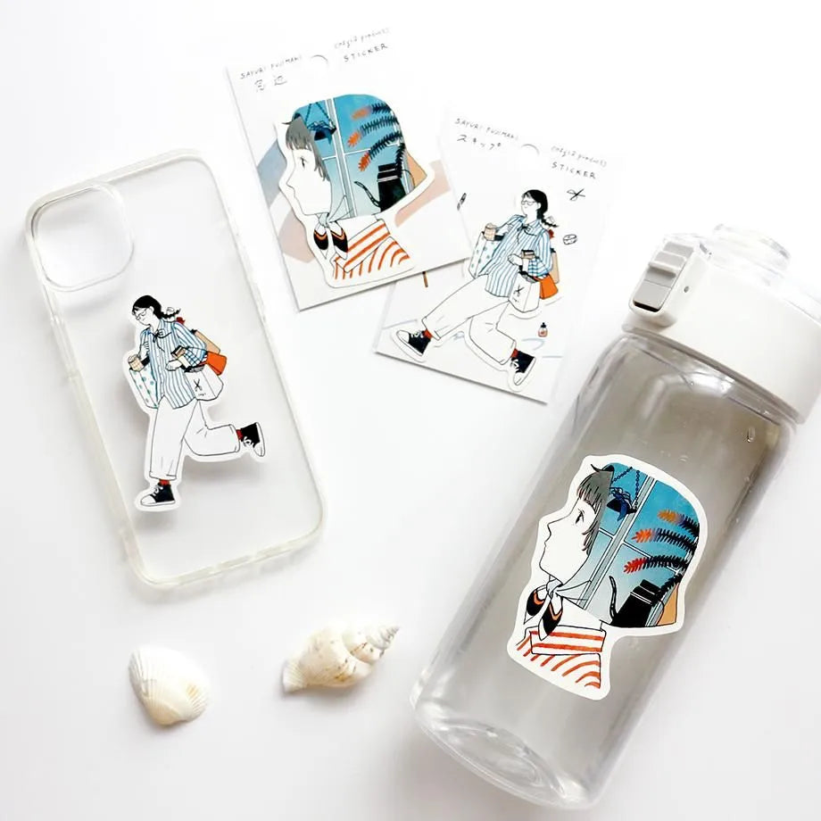 Window Sayuri Fujimaki Sticker · Cozyca