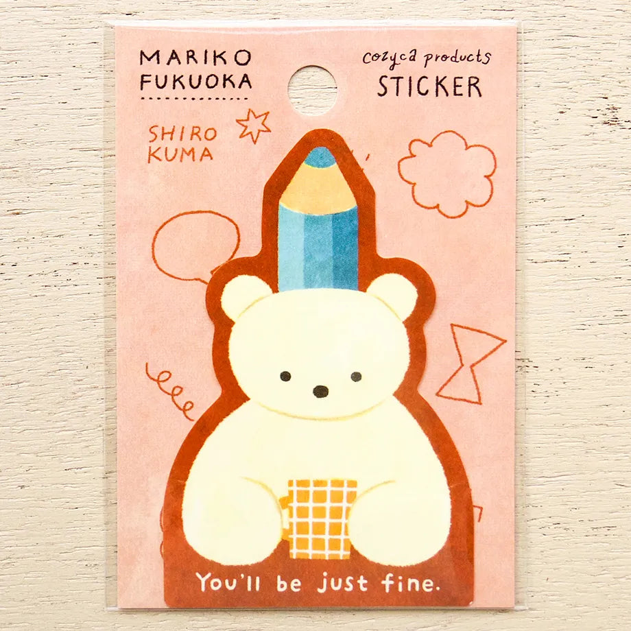 Shirokuma Mariko Fukuoka Sticker · Cozyca