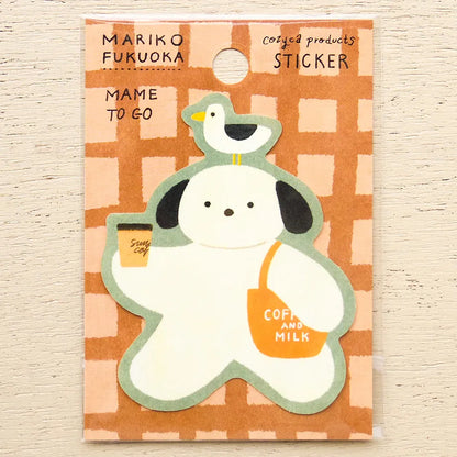 Mame to Go Mariko Fukuoka Sticker · Cozyca