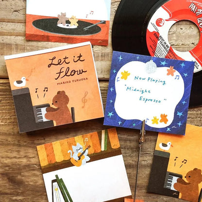 Let it Flow Mariko Fukuoka Memo Pad · Cozyca