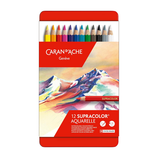 Caran D'Ache Supracolor Soft Aquarelle Pencils《Set of 12》