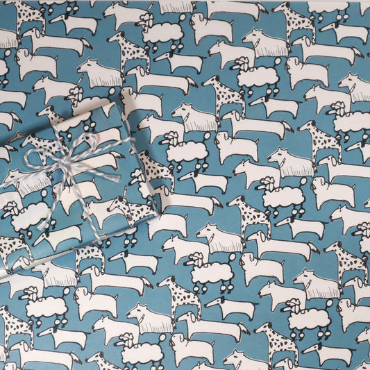 Arf! Arf! Arf! Dog Wrapping Paper · Regaro Papiro
