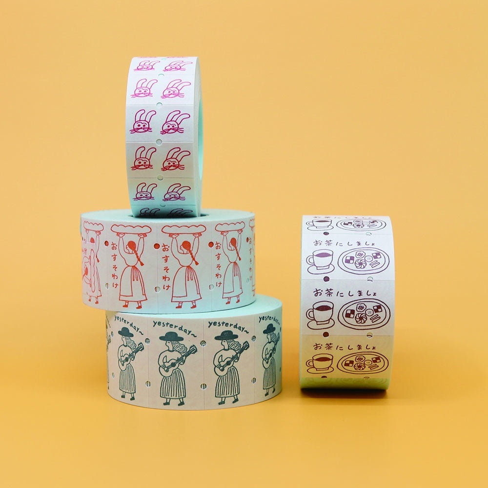 Necktie「おすそわけ」(Sharing) Sealing Sticker Roll · 36Sublo