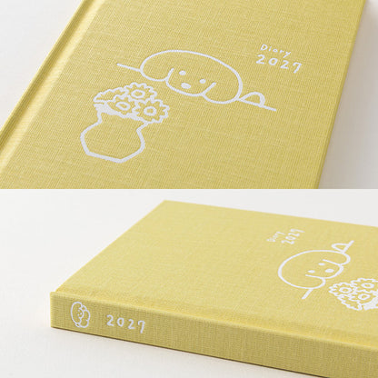 2027 Midori Yellow Dog Book Diary《B6》