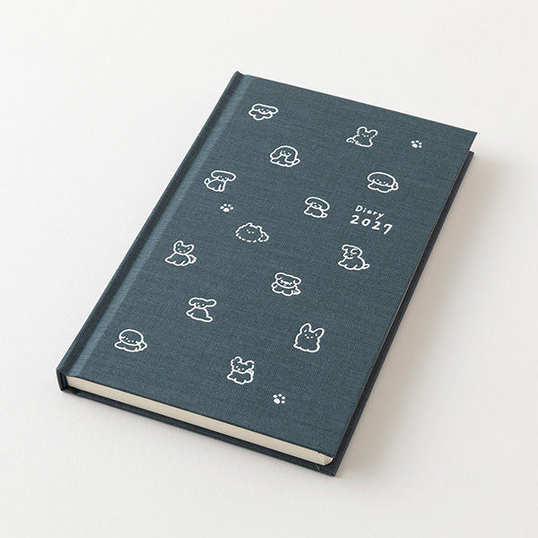 2027 Midori Navy Dog Book Diary《B6》