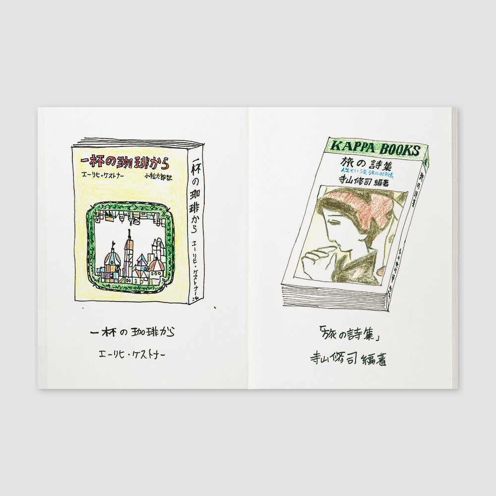 TRAVELER'S Notebook 008 Sketch Paper Notebook《Passport Size》