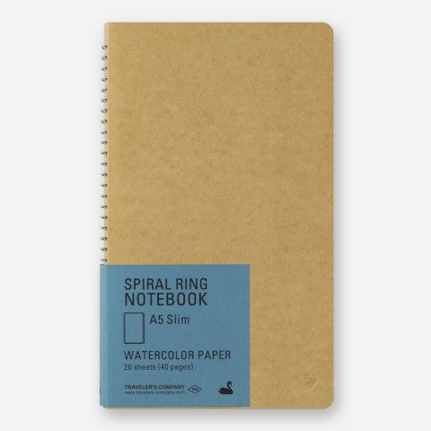 TRC A5 Slim Watercolor Paper Spring Ring Notebook