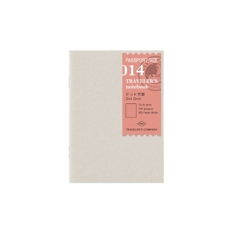 TRAVELER'S Notebook 014 Dot Grid Notebook《Passport Size》