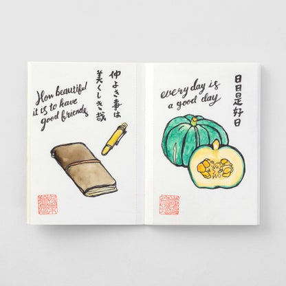TRAVELER'S Notebook 015 Watercolor Paper《Passport Size》