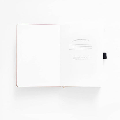 Vintage Library in Lilac Dot Grid Notebook · Archer & Olive