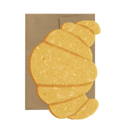 Croissant Die Cut Card · Isatopia