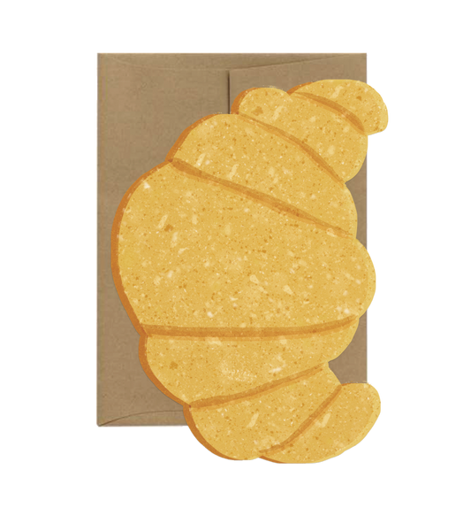 Croissant Die Cut Card · Isatopia