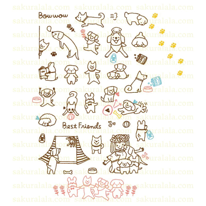 365: Dog Friends Clear Stamps · Sakuralala