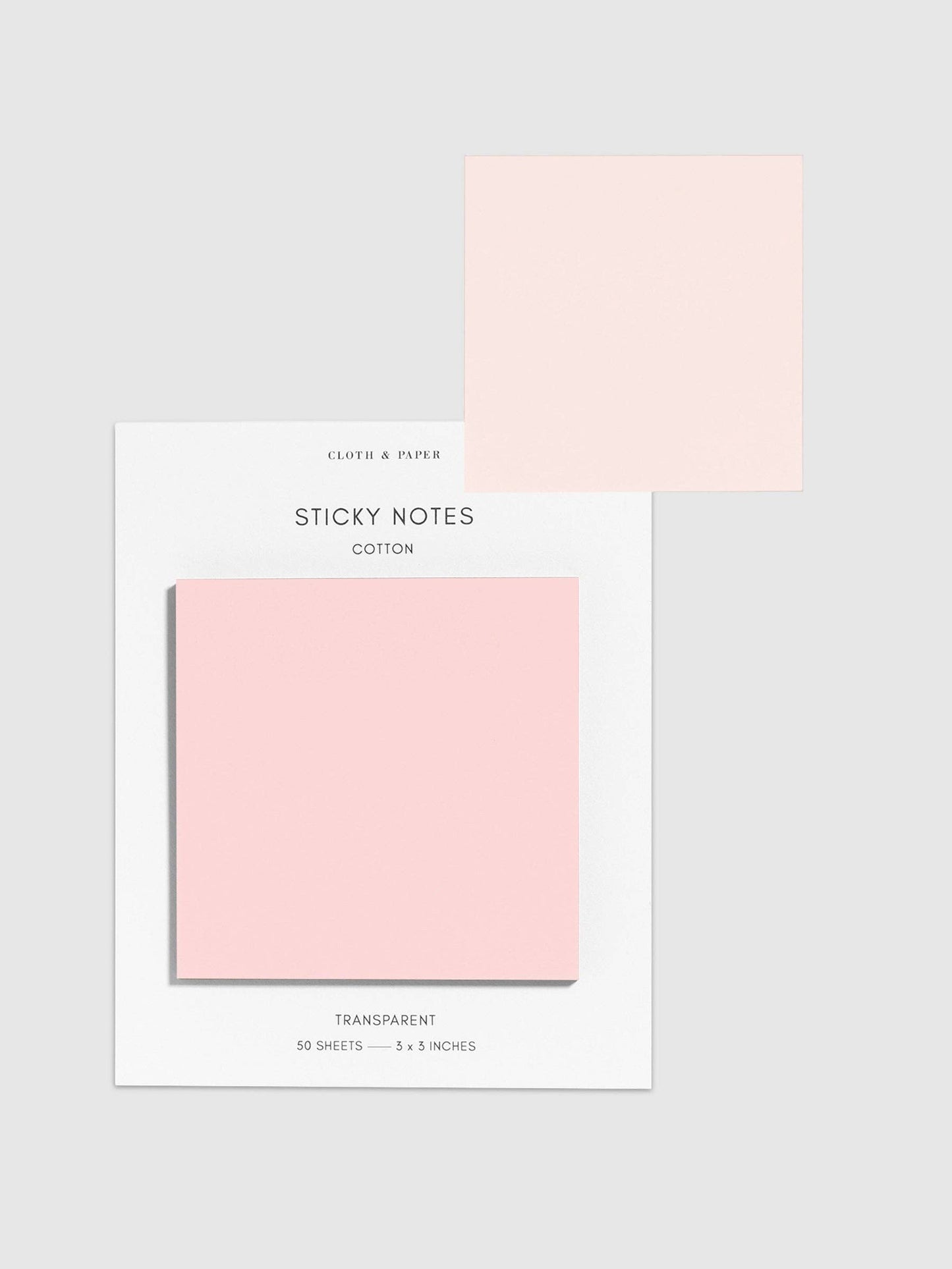 Transparent Cappuccino Sticky Notes · Cloth & Paper